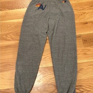 Aviator Nation Gray Sweatpants with Elastic Cuffs